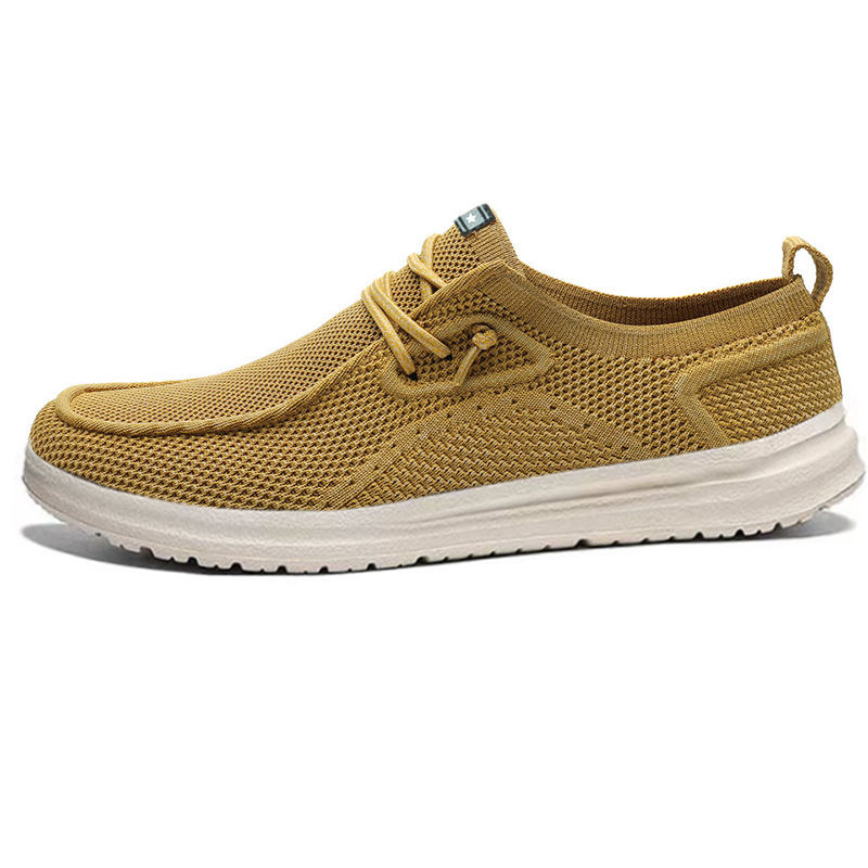Muške ultra-lagane platnene slip-on tenisice – niski profil, okrugli vrh prsta, prozračne, gumeni potplat