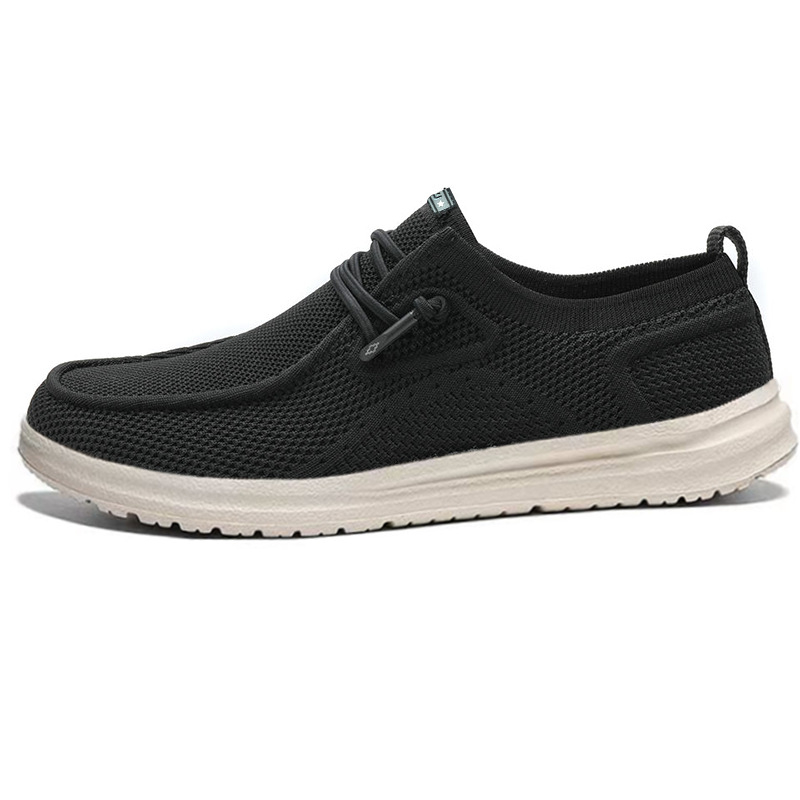 Muške ultra-lagane platnene slip-on tenisice – niski profil, okrugli vrh prsta, prozračne, gumeni potplat