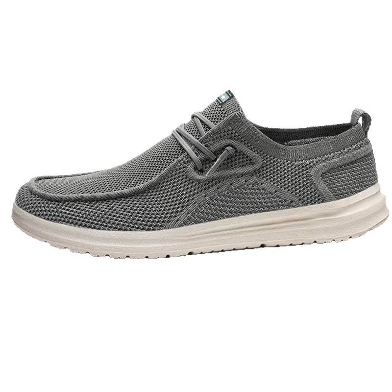 Muške ultra-lagane platnene slip-on tenisice – niski profil, okrugli vrh prsta, prozračne, gumeni potplat