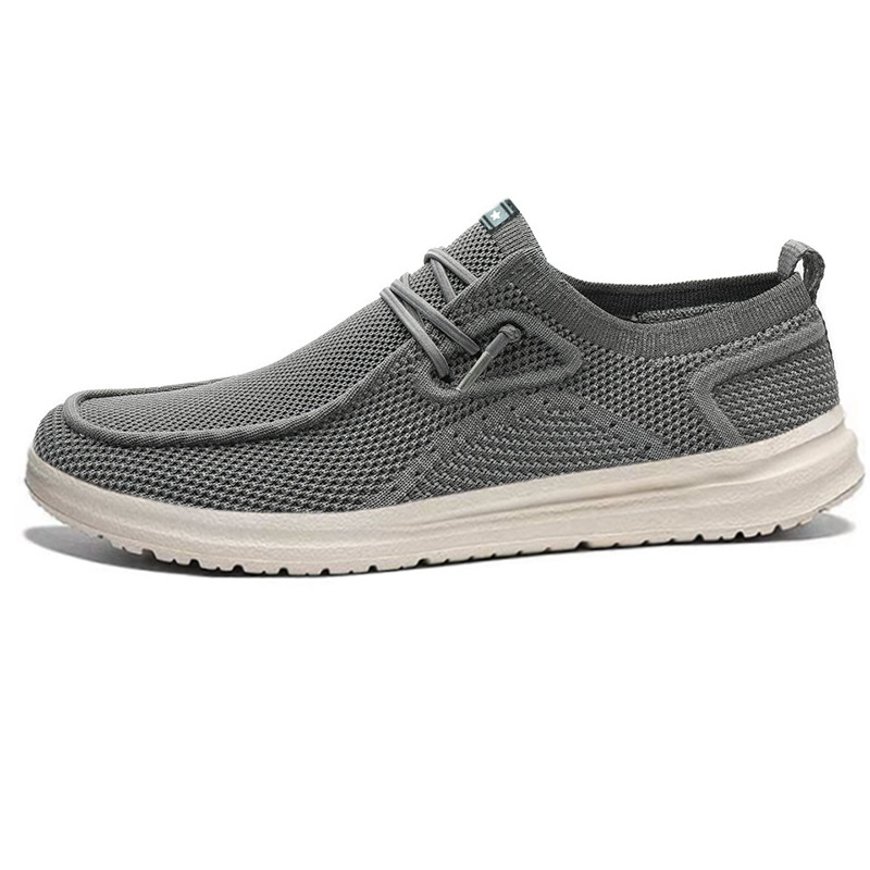Muške ultra-lagane platnene slip-on tenisice – niski profil, okrugli vrh prsta, prozračne, gumeni potplat