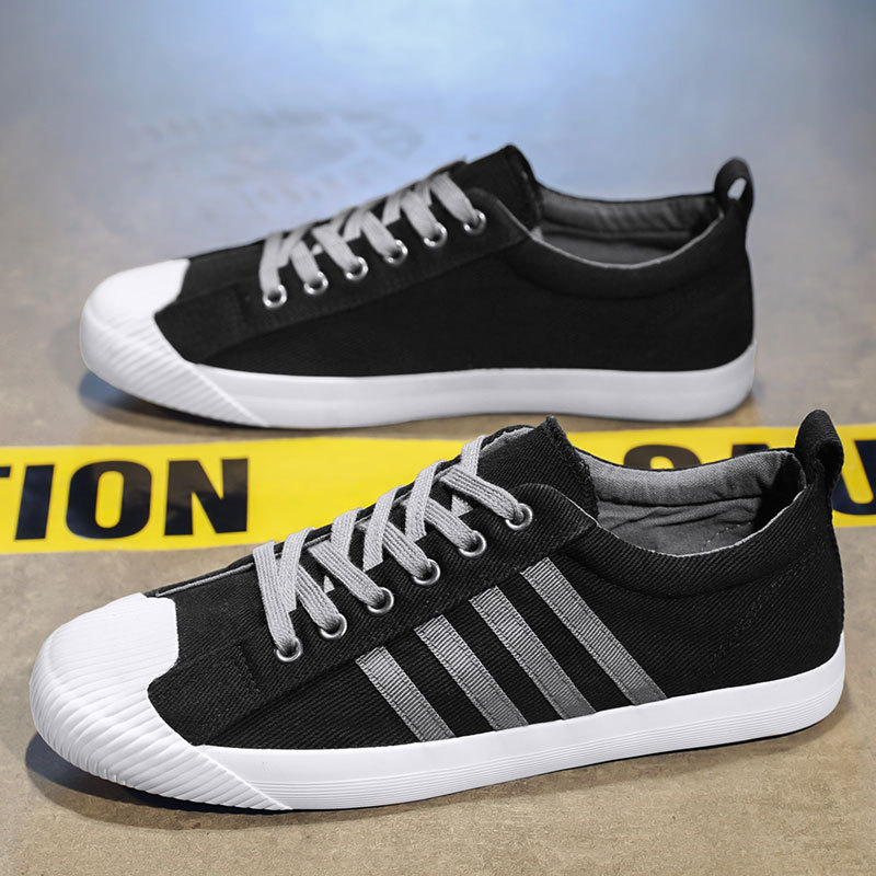 Pantofi sport casual pentru bărbați, cu partea superioară din microfibră, talpă din cauciuc, profil redus, închidere fără șireturi, talpă injectată — lansare primăvara 2025