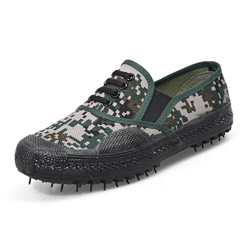 Unisex tenisky s maskáčovým vzorom, vrchná časť z plátna, gumová podrážka, slip-on
