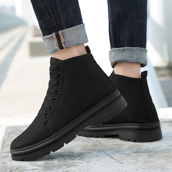 Vīriešu skateboard čības, kanvas augšdaļa, pildīta iekšpusē, iekšējais augstuma palielinājums 8 cm, gumijas zole