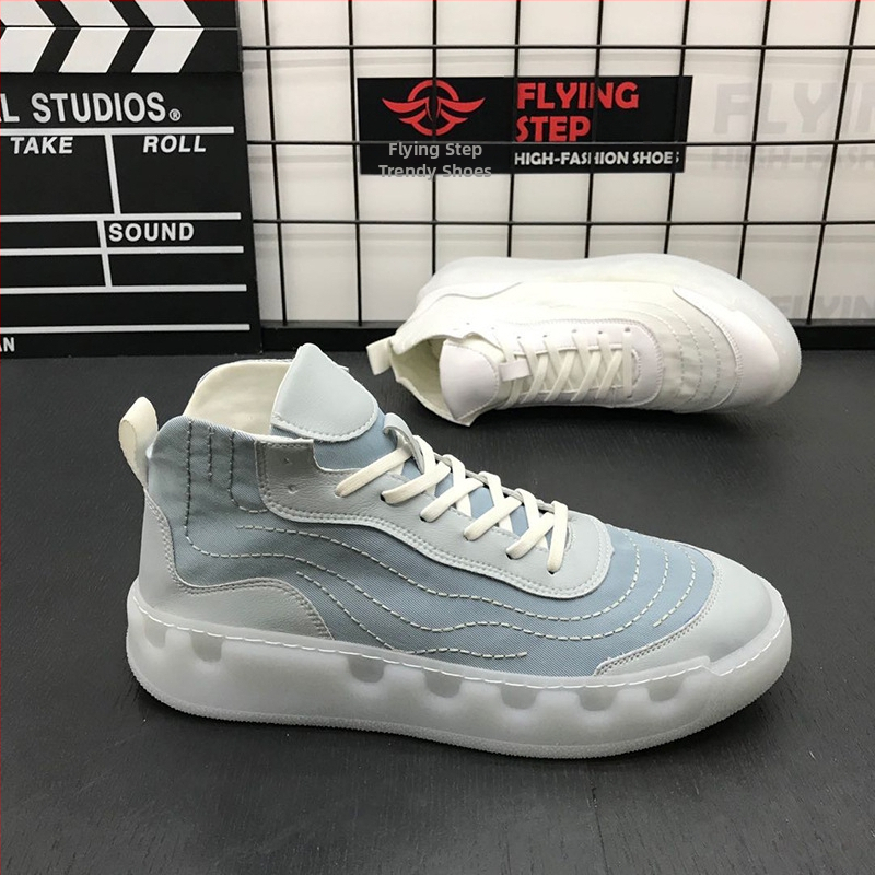 Augstas sneaker stilā ar auduma augšdaļu, gumijas zole, šņorējamas, unisex