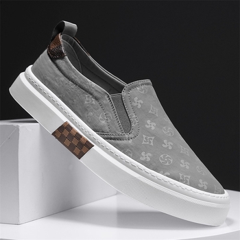 Loafers z plátna, letné, priedušné, s zaoblenou špičkou, gumovou podrážkou