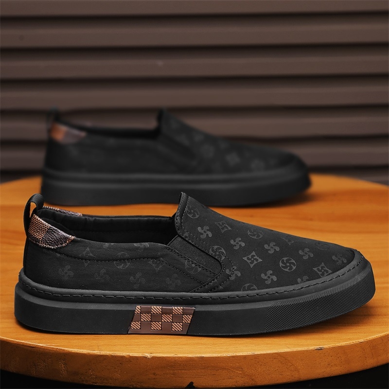 Loafers z plátna, letné, priedušné, s zaoblenou špičkou, gumovou podrážkou