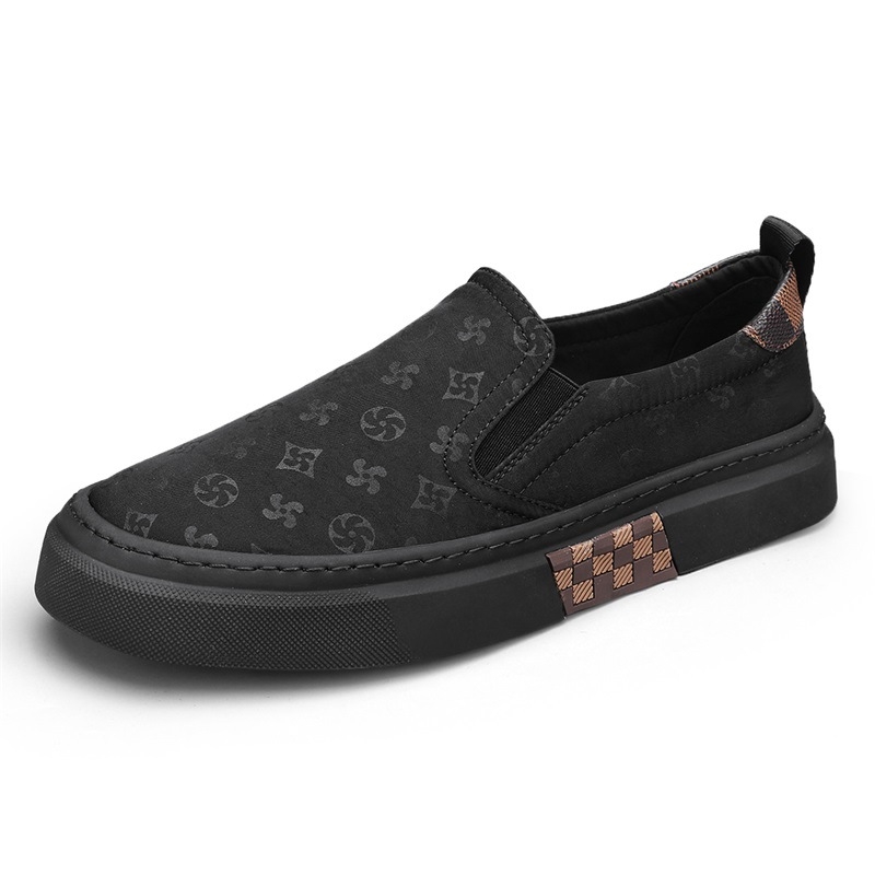 Loafers z plátna, letné, priedušné, s zaoblenou špičkou, gumovou podrážkou