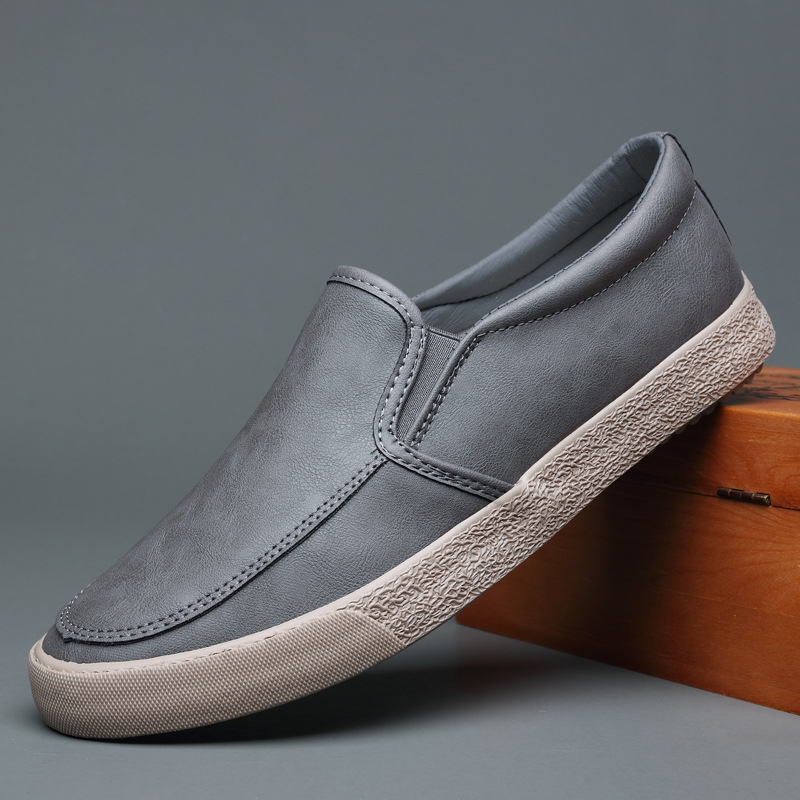 Flash Step Meeste plätud, Vaba aja stiil, Ümmarguse ninaga, Puuvillane ülaosa, Vulkaniseeritud kummist tald