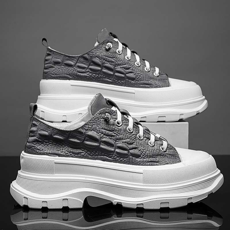 Meeste kanvasjalanõud hingava võrguga sisetusega, keskmise kõrgusega, elastse ribaga slip-on, paks kummist talla