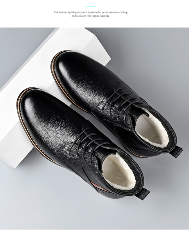 Férfi Martin csizmák, középmagas szárú, felső rész split bőrből, gumírozott talp, alacsony sarok