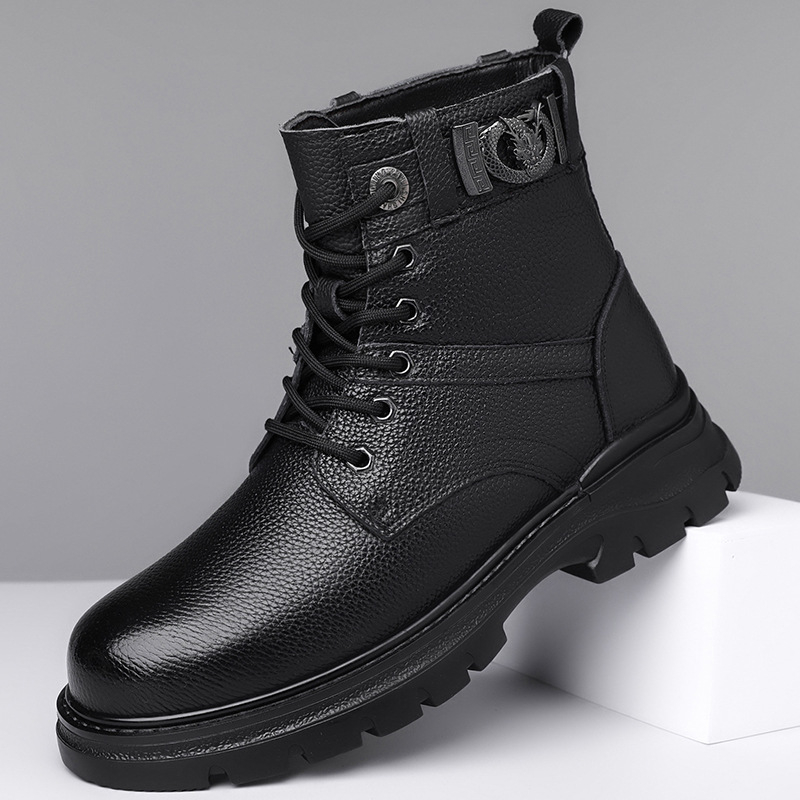 Martin csizmák első réteg marhabőr felsőrész, gumitalp, csúszásmentes, meleg belső műszőrme talpbetéttel