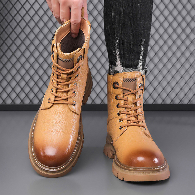 Martin csizmák első réteg marhabőr felsőrész, gumitalp, csúszásmentes, meleg belső műszőrme talpbetéttel