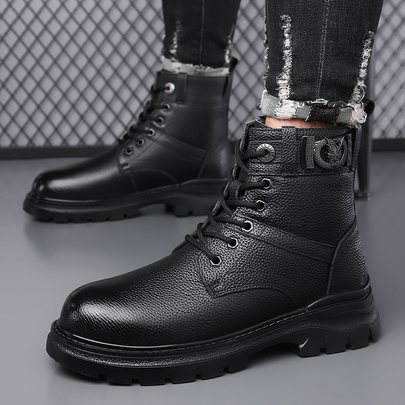 Martin csizmák első réteg marhabőr felsőrész, gumitalp, csúszásmentes, meleg belső műszőrme talpbetéttel