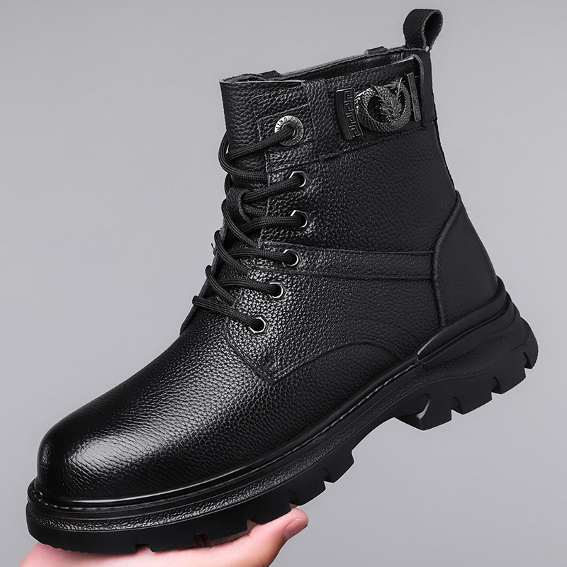 Martin csizmák első réteg marhabőr felsőrész, gumitalp, csúszásmentes, meleg belső műszőrme talpbetéttel