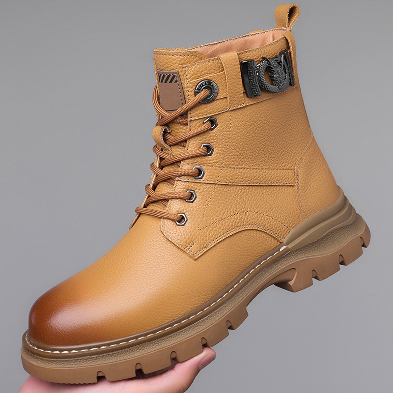 Martin csizmák első réteg marhabőr felsőrész, gumitalp, csúszásmentes, meleg belső műszőrme talpbetéttel