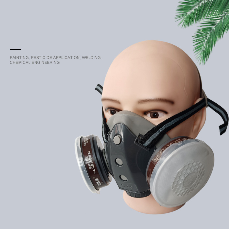 Gaasimask, pihustusvärvimine, keemilised pestitsiidid, dekoratiivne tolmumask, aktiivsüsi, lihvimine, keevitusgaasimask