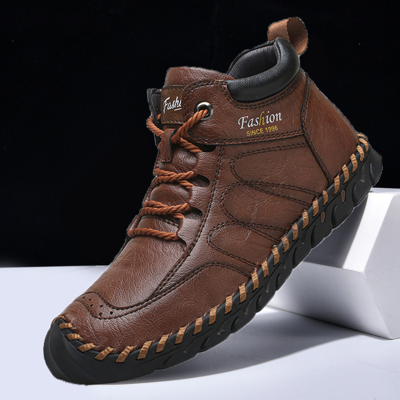 Martin čizme srednje visine, ručno šivane, zimske, gornji dio: Super Fiber, potplat: guma, uložak PU, podstava: umjetna koža