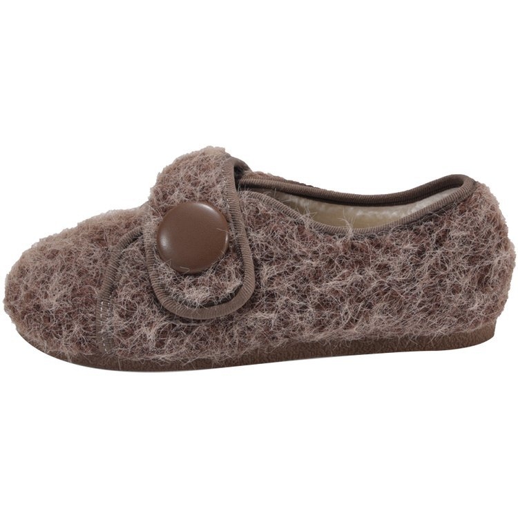 Női téli mokaszLINok, PU felsőrés, belső műszőr, kerek orr, gumírozott talp, 3–5 cm sarok