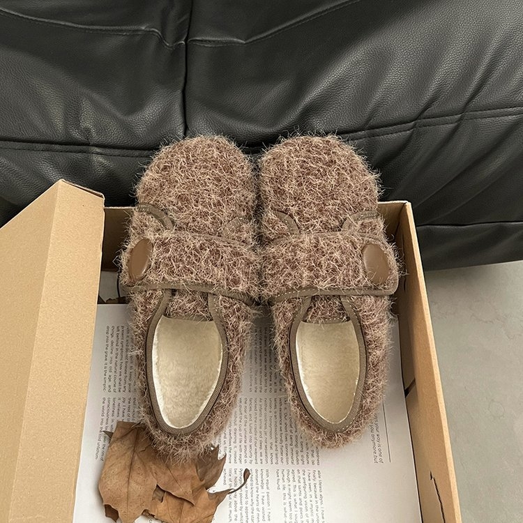 Női téli mokaszLINok, PU felsőrés, belső műszőr, kerek orr, gumírozott talp, 3–5 cm sarok