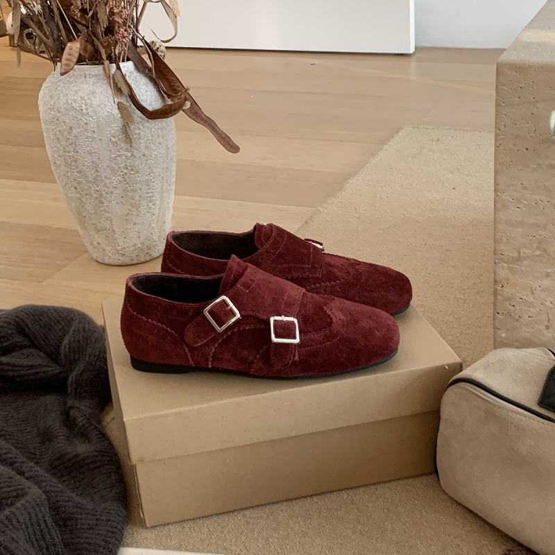 Marco&Joyce dámske mokasíny Birkenstock štýlu s hrubou podrážkou, nubuková koža, okrúhla špička, výška päty 1–3 cm, zimná 2025 kolekcia