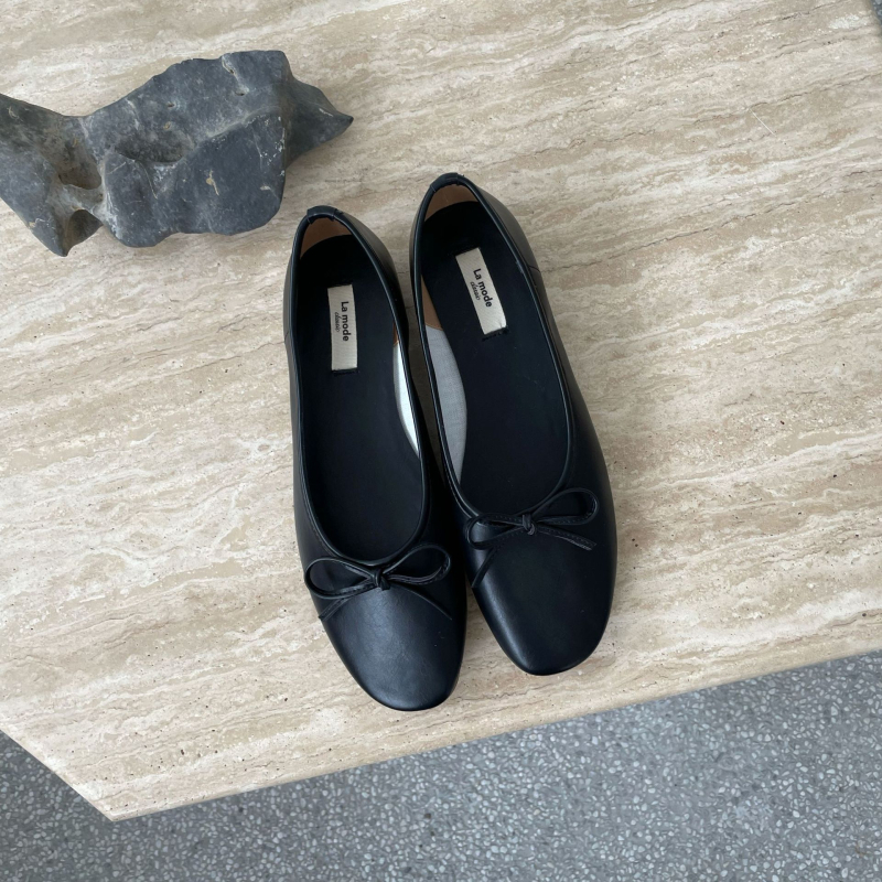 Lamode klasikinės moterų plokščiapadės su kaspinu, apvali nosis, PU viršus, žemas kulnas, kasdieniam nešiojimui, nėščioms