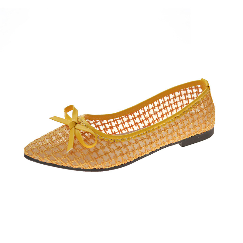 Ženski plosnati loafer s platnom gornjim dijelom, prozračna unutrašnjost, gumena potplat, slip-on