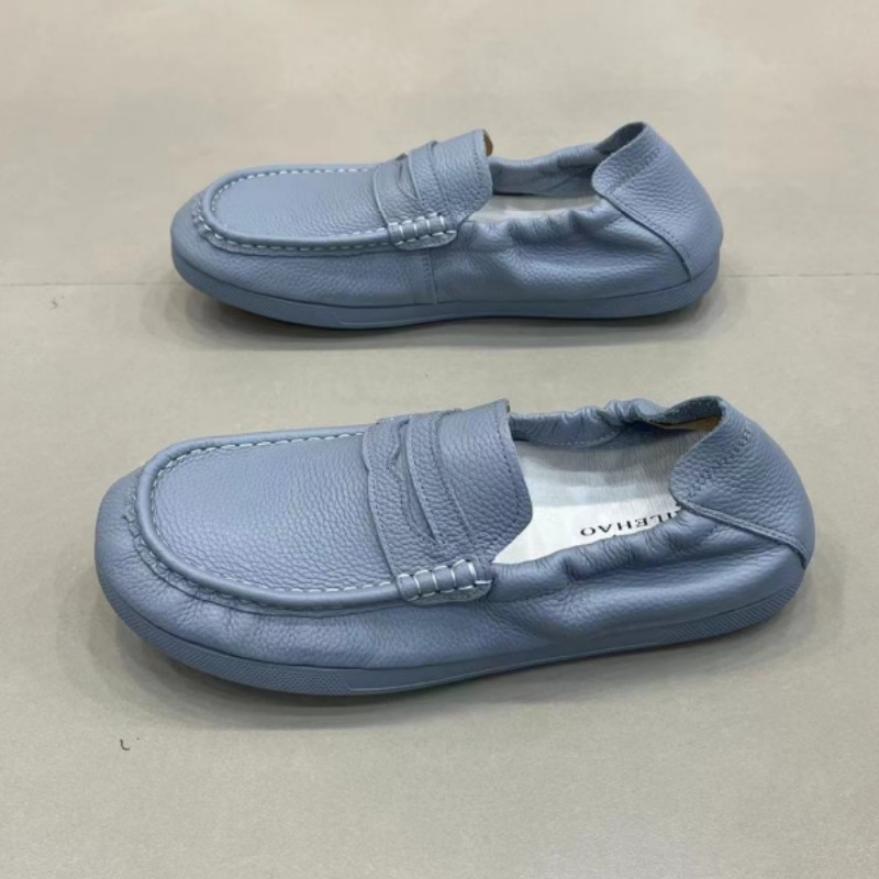 Meeste loaferid, hingavad, ülemine materjal: super kiud, terav nin, kummist talla