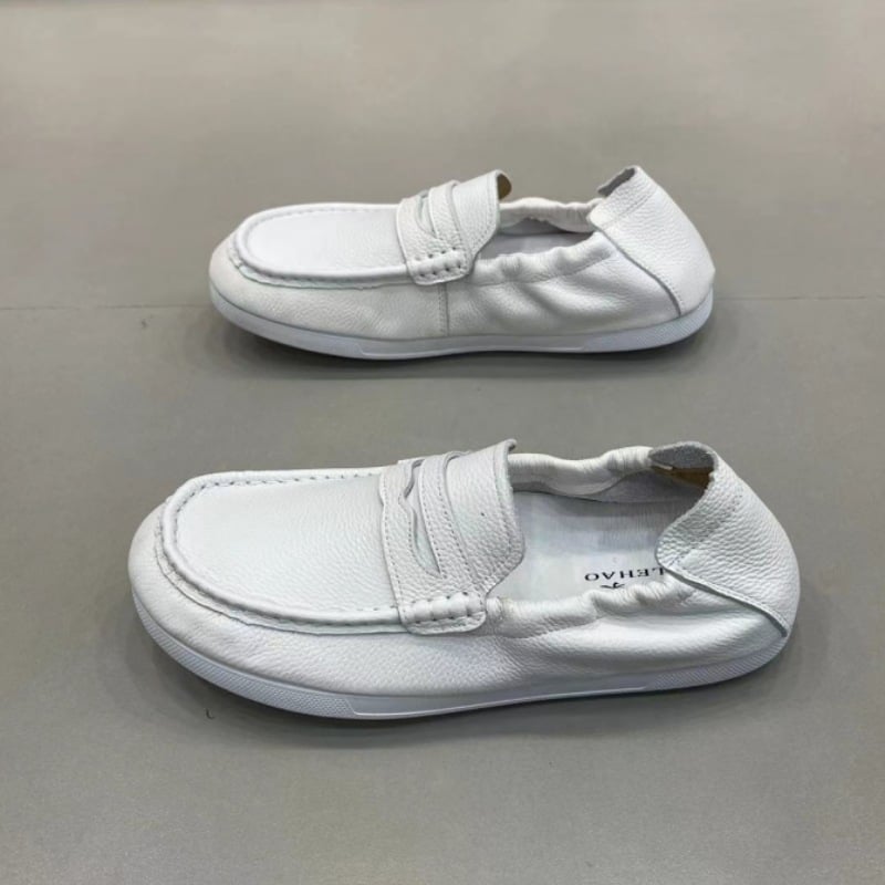 Meeste loaferid, hingavad, ülemine materjal: super kiud, terav nin, kummist talla