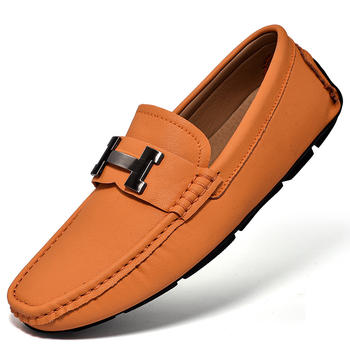 Sundata Ανδρικά Δερμάτινα Driving Loafers - Άνω από Δέρμα Πρώτης Τάξης, Σόλα Καουτσούκ, Εσωτερική Πέλμα PU, Επένδυση από Δέρμα Γουρουνιού, Κυκλική Μύτη