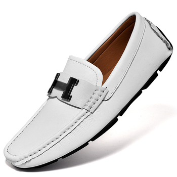 Sundata Ανδρικά Δερμάτινα Driving Loafers - Άνω από Δέρμα Πρώτης Τάξης, Σόλα Καουτσούκ, Εσωτερική Πέλμα PU, Επένδυση από Δέρμα Γουρουνιού, Κυκλική Μύτη