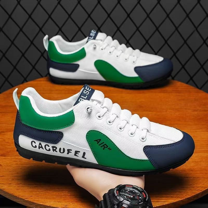 Meeste slip-on loaferid hingava võrgust ülaosaga, ümmargune varba, PVC tallaga, suveks