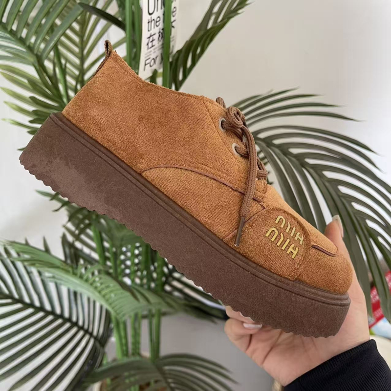 Ženske zimske loaferice s podstavom od umjetnog krzna, gornji dio od suedea, unutarnja od umjetne kože, PVC potplat, ravna peta, korejski stil
