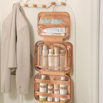 Utazási akasztós táska — poliészterből készült, többfunkciós szervező kozmetikumok és higiéniai kellékek számára