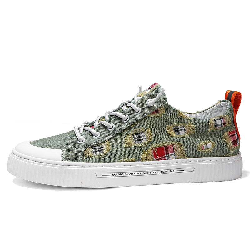 Harezas Ανδρικά Slip-on Παπούτσια Καμβά, Αναπνεύσιμα, Με στρογγυλή μύτη, Λαστιχένια σόλα