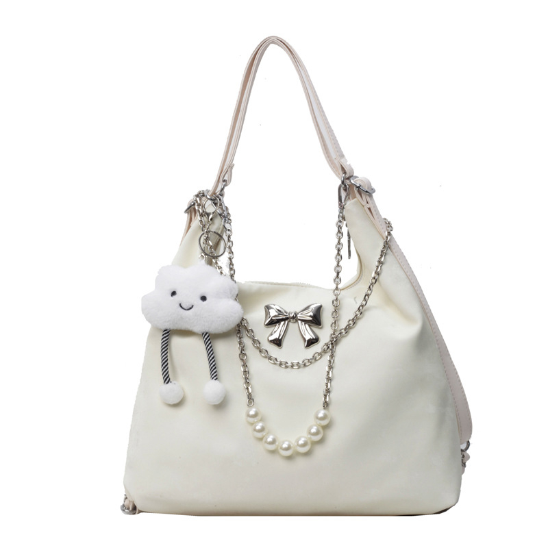 Női hátizsák – nagy kapacitású, szintetikus bőrből, PU bélés, cipzáras záródás, belső cipzáras zseb, laminált zseb, vízszintes négyzetes forma