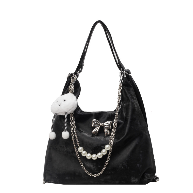 Női hátizsák – nagy kapacitású, szintetikus bőrből, PU bélés, cipzáras záródás, belső cipzáras zseb, laminált zseb, vízszintes négyzetes forma