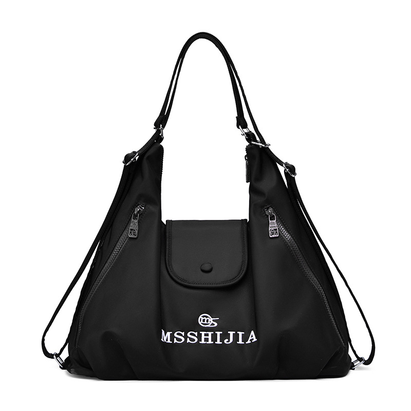 Vállon átívelő oldaltáska - Nylon; Cipzár; Horizontális négyzet alakú forma; Zsebes belső: cipzáras zseb és telefonzseb