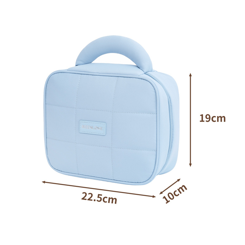 Beilian чанта за тоалетни и козметика, голям капацитет, мека подплата от памук, полиестерно тяло с нейлонова подплата, стил за пътуване и ежедневна употреба, за жени