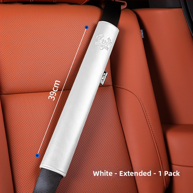 Cordovan nahast auto turvavöö kaitsekate – kulumise vastupidav, pikendatud õlarihm, logo trükk