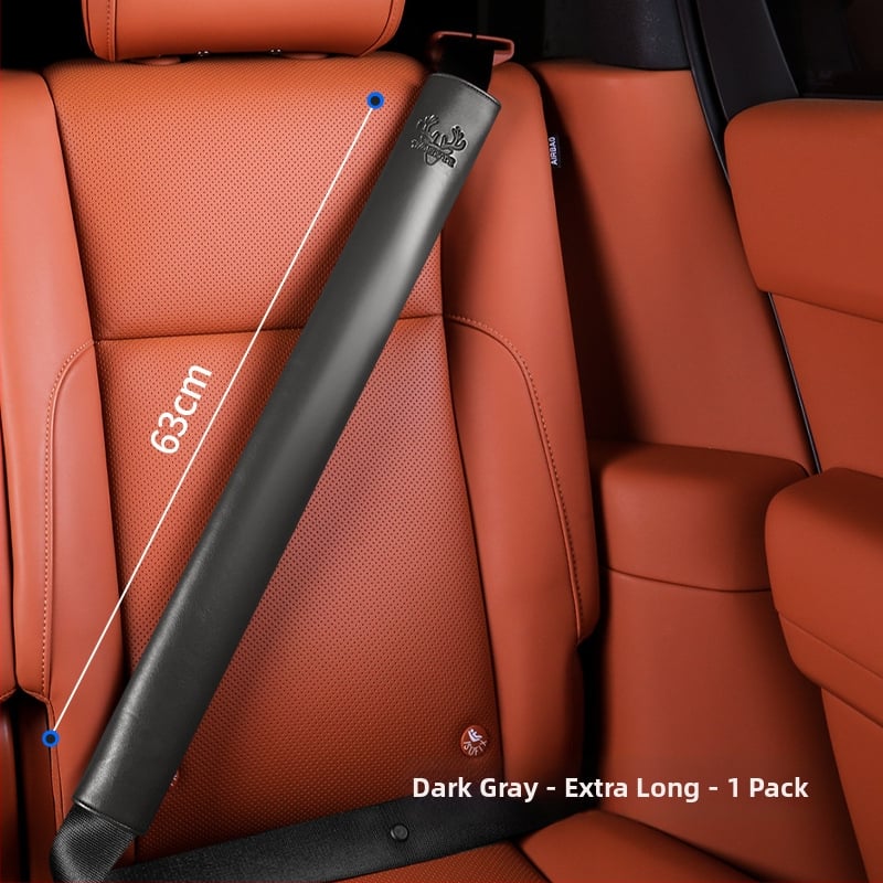 Cordovan nahast auto turvavöö kaitsekate – kulumise vastupidav, pikendatud õlarihm, logo trükk