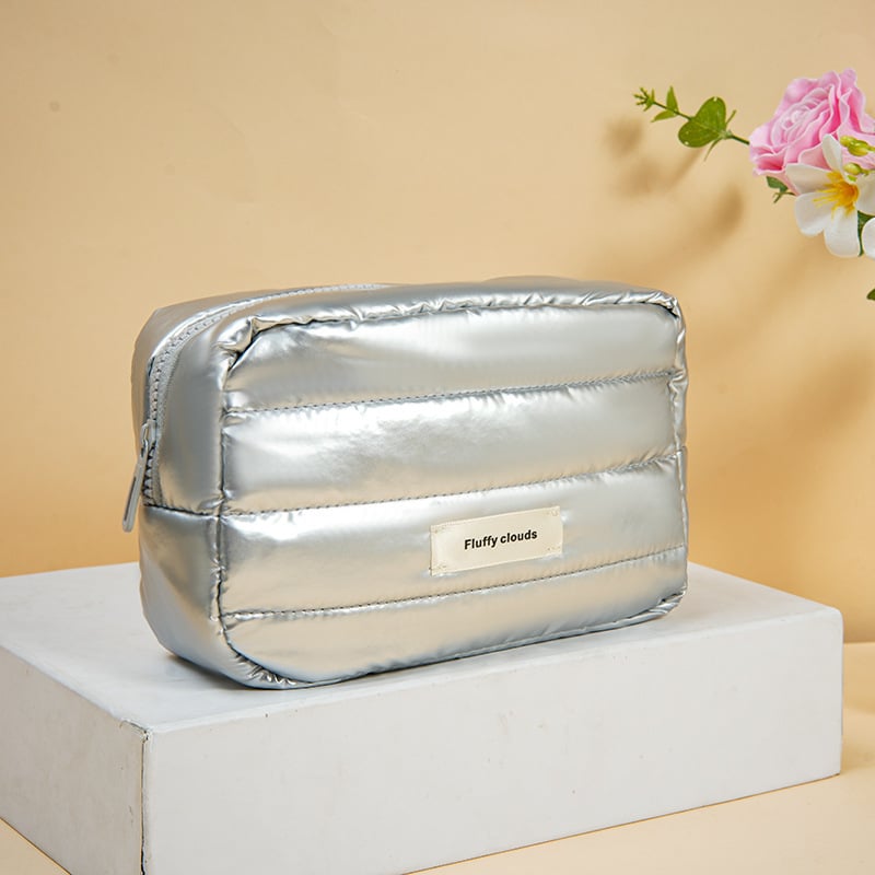 Козметична чанта с голям капацитет и разширяем дизайн, проветрива и ултралека, ръчна дръжка, полиестерна материя, възможност за персонализиране на логото