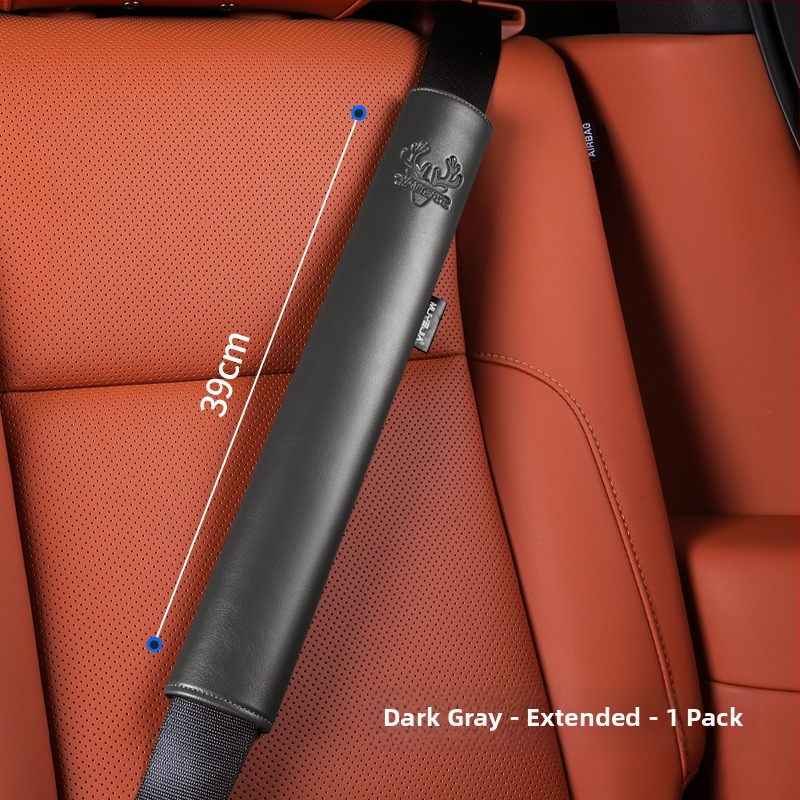 Nahast auto turvavöö kaitsekate koos laieneva õla padjaga, nelja aastaajaga universaalne, kulumiskindel, logotüübi kohandamine