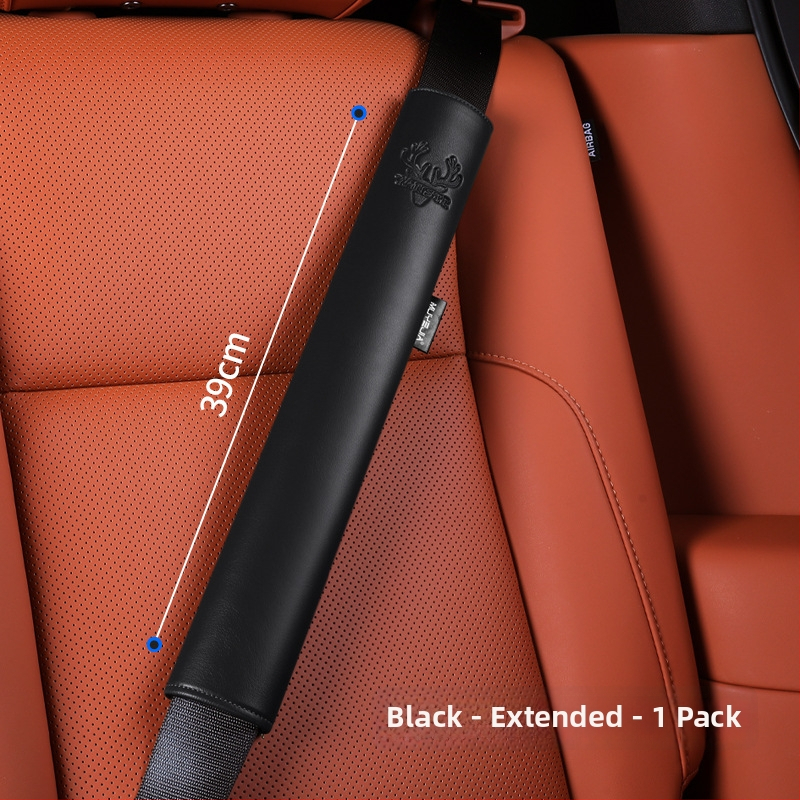 Nahast auto turvavöö kaitsekate koos laieneva õla padjaga, nelja aastaajaga universaalne, kulumiskindel, logotüübi kohandamine