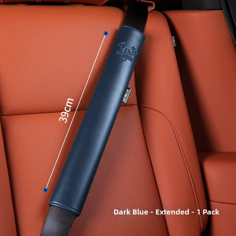 Nahast auto turvavöö kaitsekate koos laieneva õla padjaga, nelja aastaajaga universaalne, kulumiskindel, logotüübi kohandamine