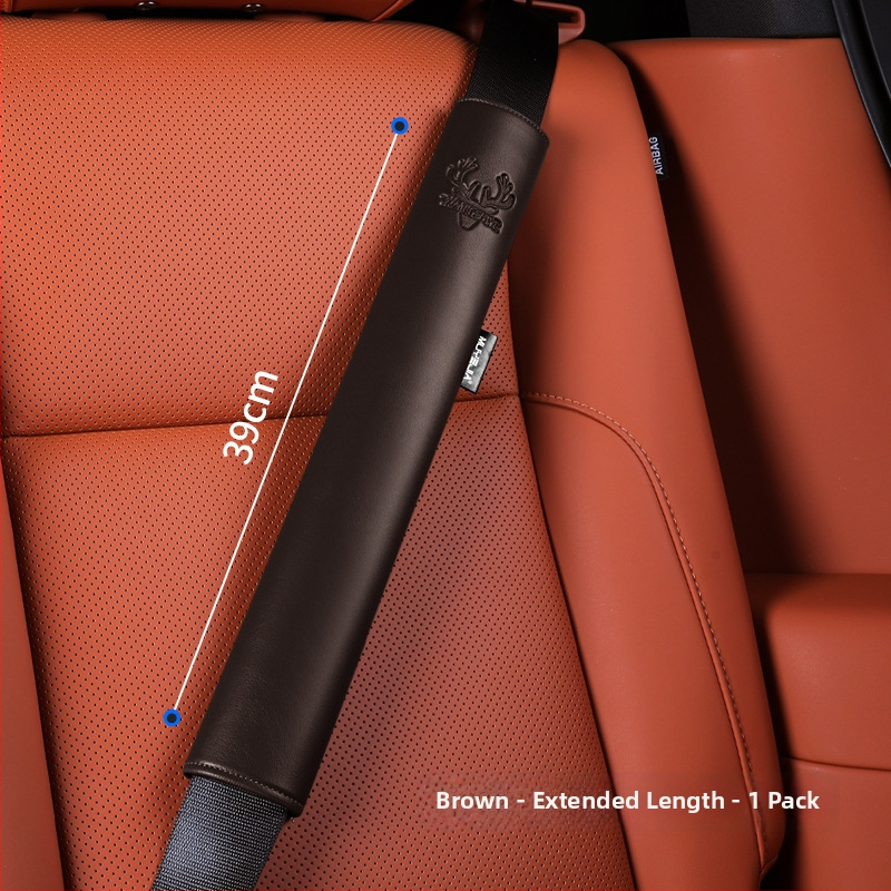 Nahast auto turvavöö kaitsekate koos laieneva õla padjaga, nelja aastaajaga universaalne, kulumiskindel, logotüübi kohandamine