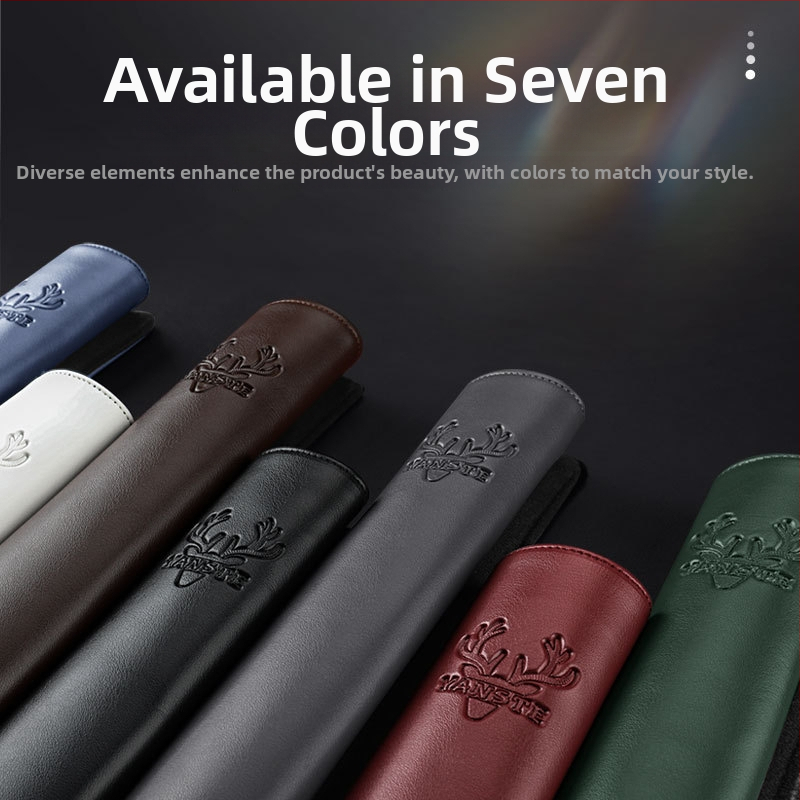 Nahast auto turvavöö kaitsekate koos laieneva õla padjaga, nelja aastaajaga universaalne, kulumiskindel, logotüübi kohandamine