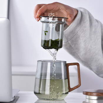 Πορσελάνινο ποτήρι τσαγιού Neighbor, συνηθισμένο οικιακό φλιτζάνι φιλτραρισμένου νερού για άνδρες και γυναίκες, φλιτζάνι διαχωρισμού τσαγιού και νερού για κατανάλωση τσαγιού, φλιτζάνι γραφείου, φλιτζάνι τσαγιού βοτάνων