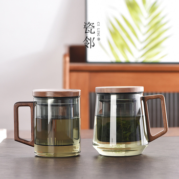 Πορσελάνινο ποτήρι τσαγιού Neighbor, συνηθισμένο οικιακό φλιτζάνι φιλτραρισμένου νερού για άνδρες και γυναίκες, φλιτζάνι διαχωρισμού τσαγιού και νερού για κατανάλωση τσαγιού, φλιτζάνι γραφείου, φλιτζάνι τσαγιού βοτάνων