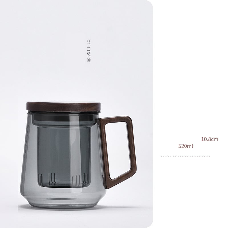 Πορσελάνινο ποτήρι τσαγιού Neighbor, συνηθισμένο οικιακό φλιτζάνι φιλτραρισμένου νερού για άνδρες και γυναίκες, φλιτζάνι διαχωρισμού τσαγιού και νερού για κατανάλωση τσαγιού, φλιτζάνι γραφείου, φλιτζάνι τσαγιού βοτάνων