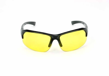 Νέα ανδρικά αντιανεμικά γυαλιά ηλίου με κίτρινους φακούς για ποδηλασία εξωτερικού χώρου, αθλητική προστασία, τρέξιμο και οδήγηση με αντιανακλαστική επίστρωση.